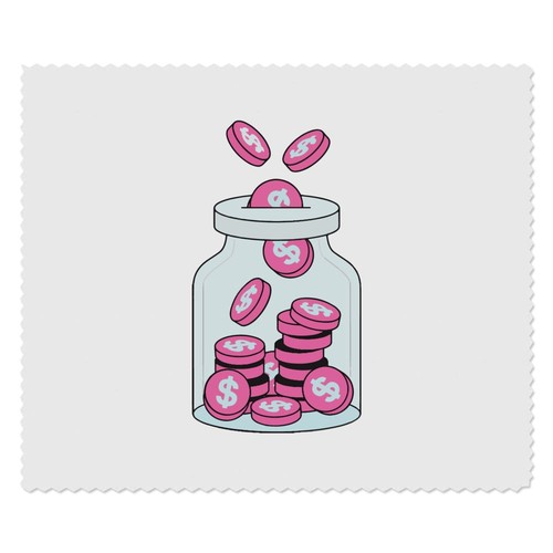 Coins jar lens cleaning - jar',