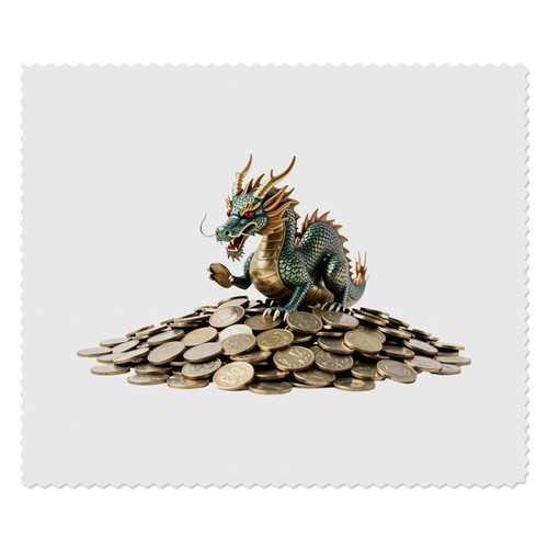 Mini dragon with coins - dragon,