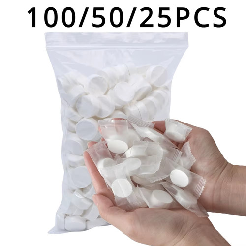 100 25pcs compressed towel - compressed,